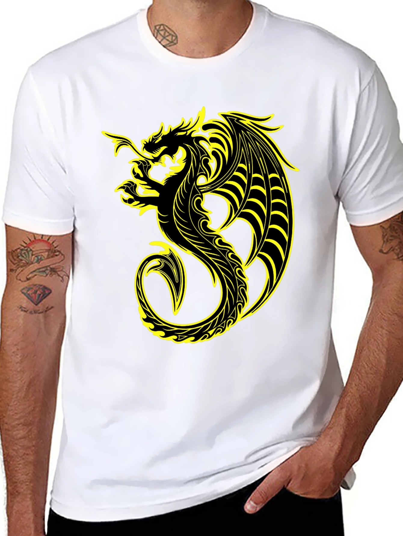 Dragon Graphic T-Shirt - Black Tee