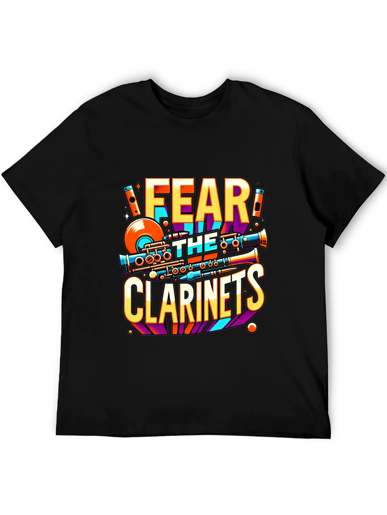 Fear the Clarinets Graphic Tee - Musicians Novelty T-Shirt