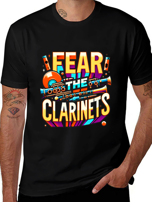 Fear the Clarinets Graphic Tee - Musicians Novelty T-Shirt