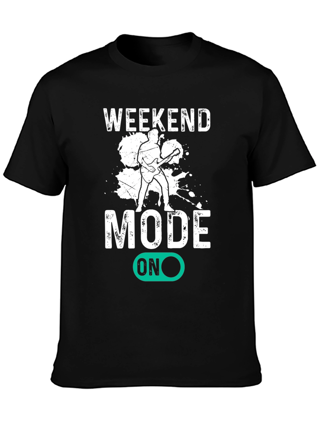 Weekend Mode On T-Shirt - Black Graphic Tee