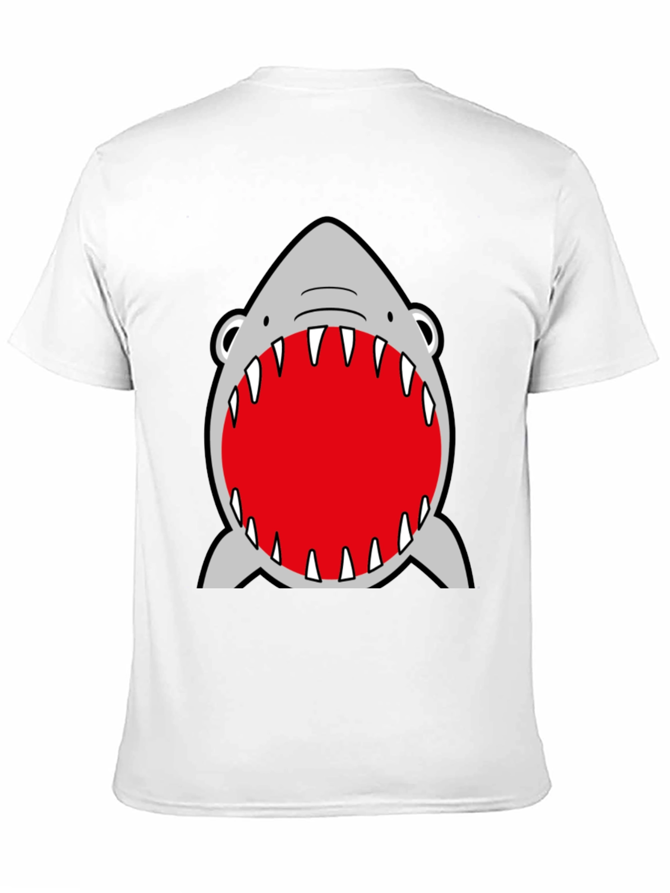 Shark Mouth Graphic Black T-Shirt