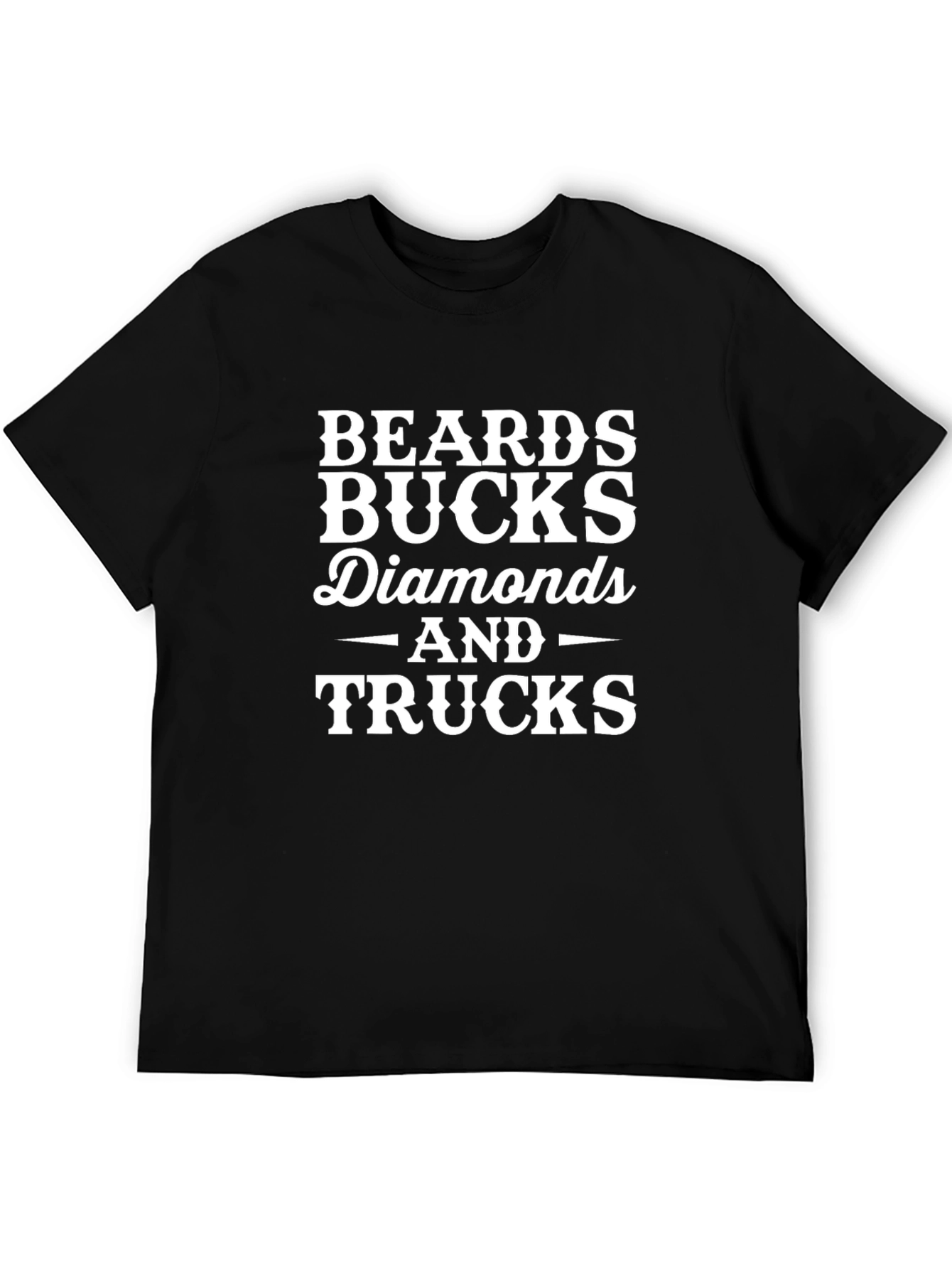 Beards Bucks Diamonds & Trucks Graphic Tee