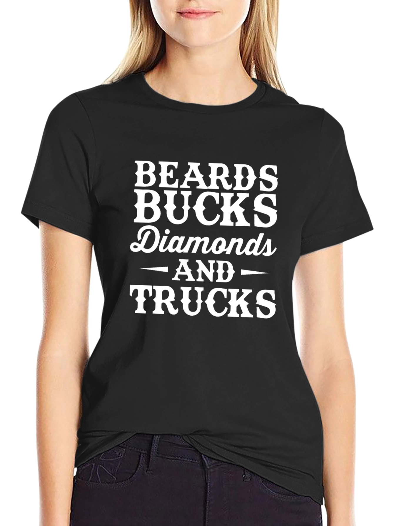 Beards Bucks Diamonds & Trucks Graphic Tee