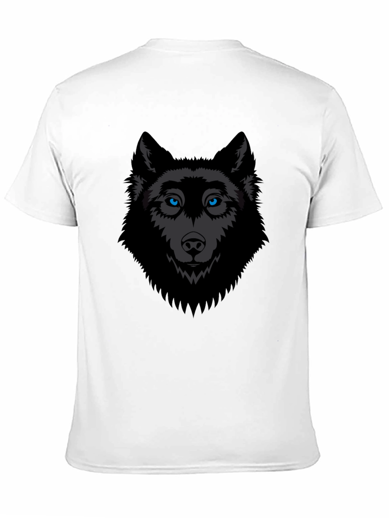 Black Wolf Graphic Tee - Mens Stylish Cotton T-Shirt