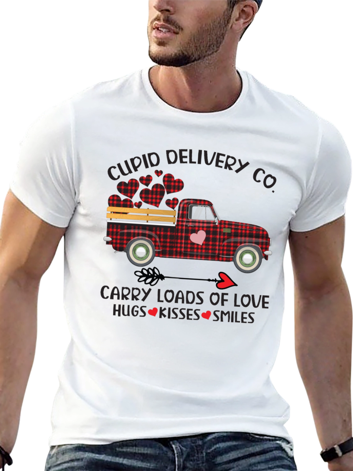 Cupid Delivery Truck Graphic T-Shirt