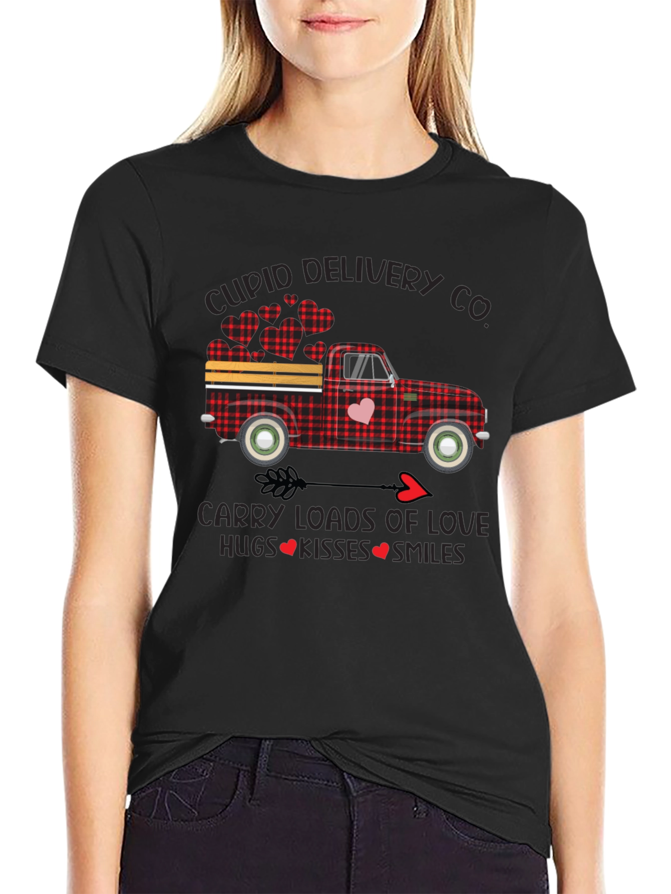 Cupid Delivery Truck Graphic T-Shirt