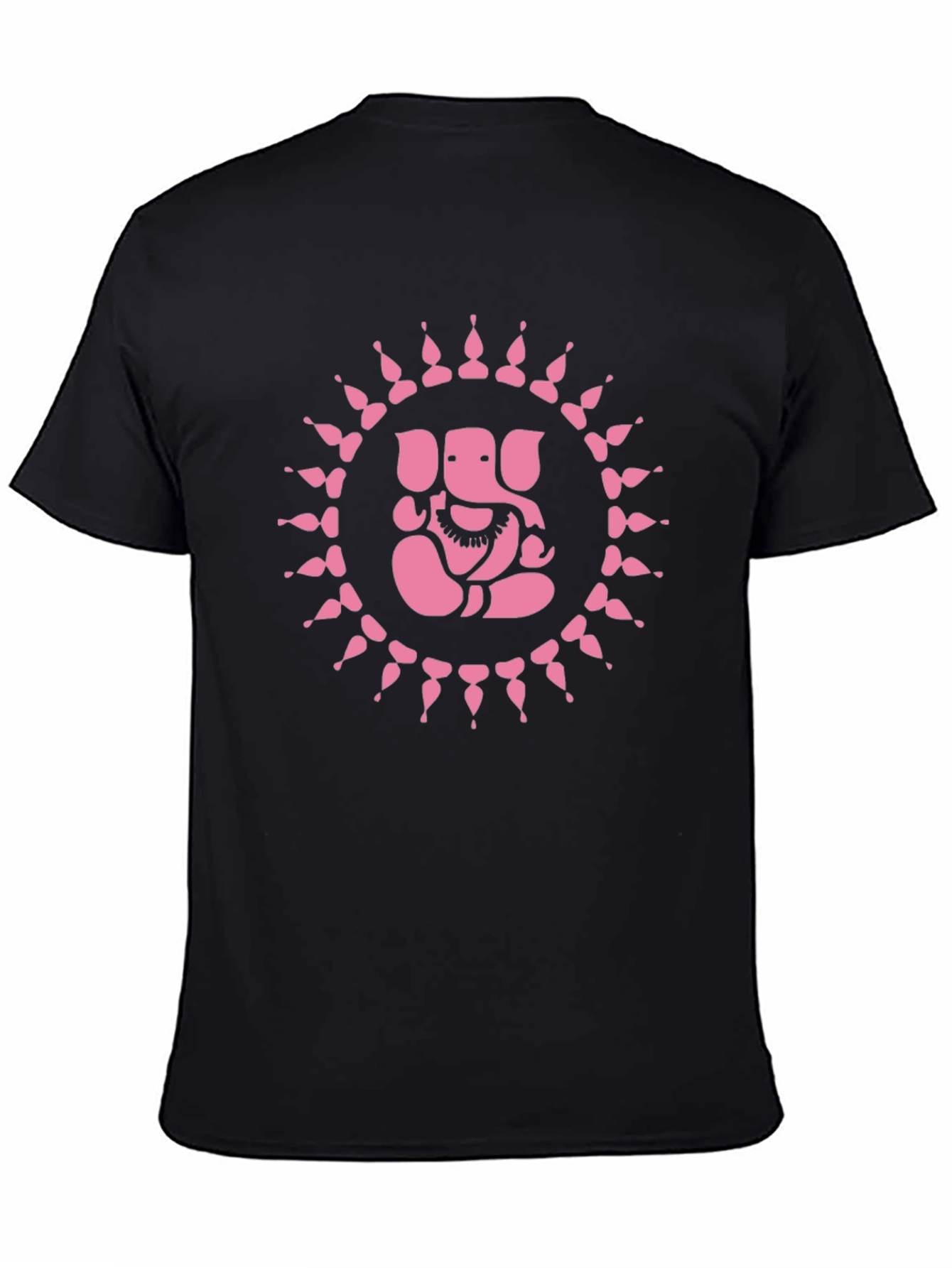 Ganesha Graphic Tee - Black Cotton T-Shirt