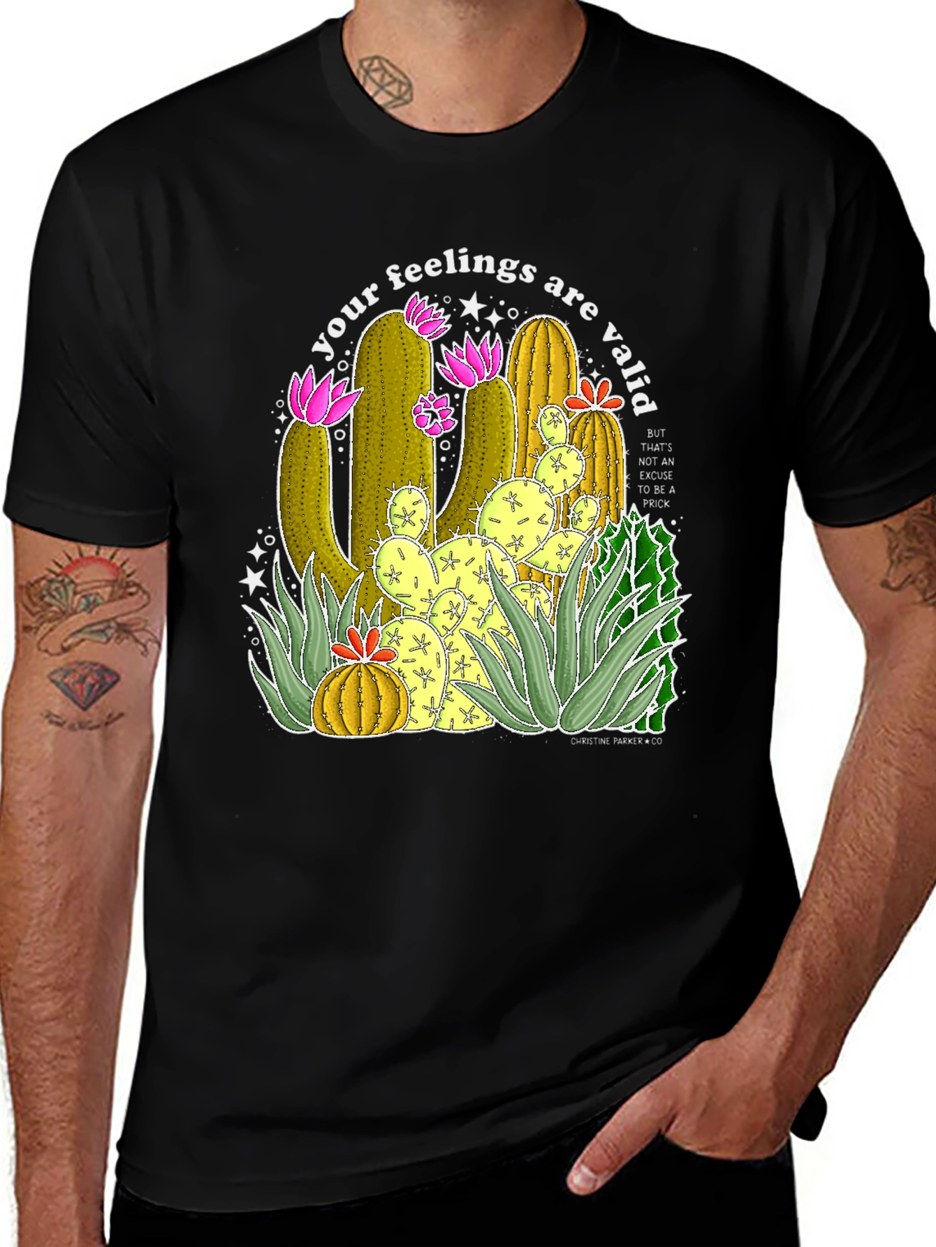 Your Feelings Are Valid Cactus T-Shirt