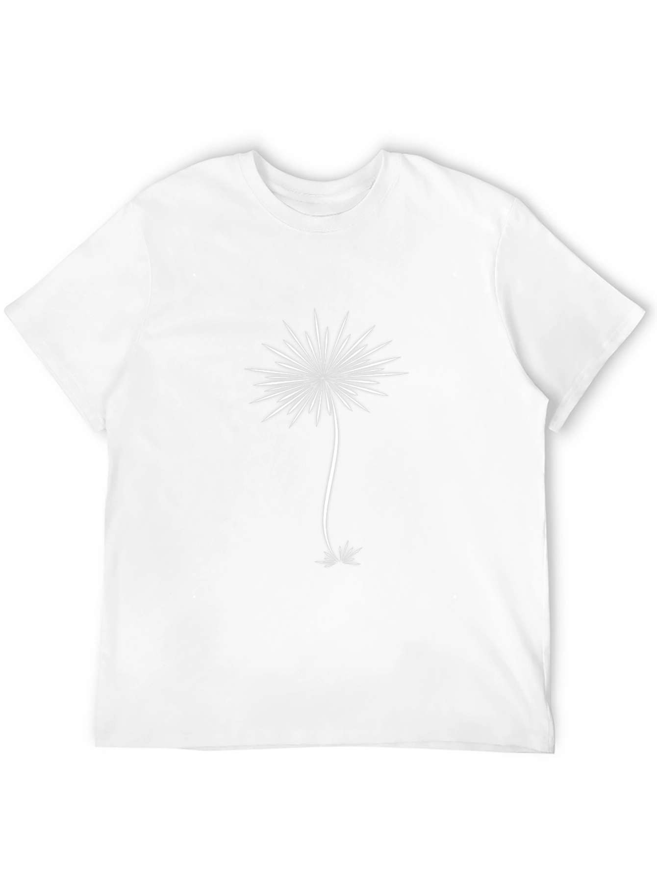 Dandelion Graphic Black Tee - Casual Comfort