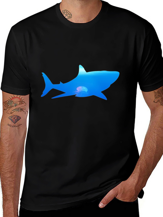 Ocean Shark Graphic Tee - Black