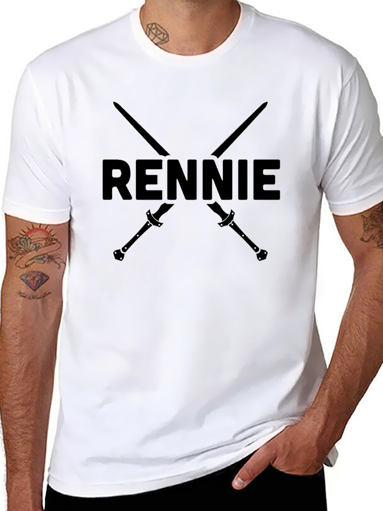 Rennie Sword Graphic T-Shirt - Cool Design