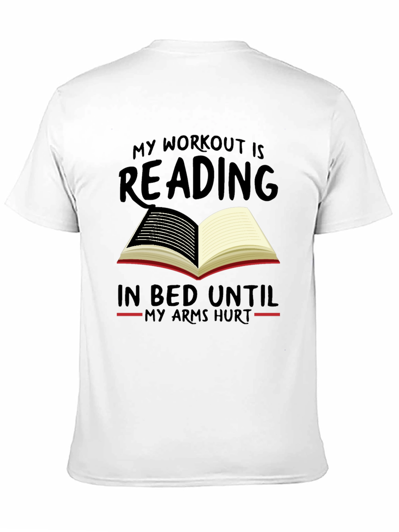 Reading Workout T-Shirt - Funny Book Lover Tee