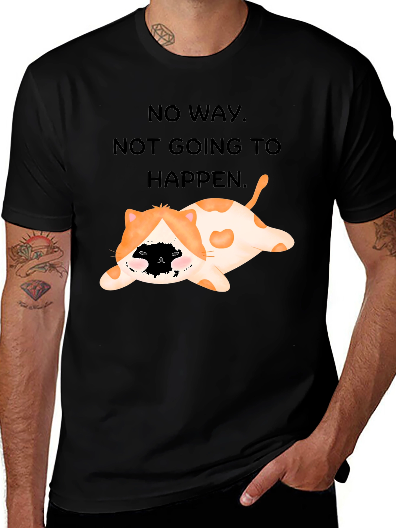 Funny Cat No Way T-Shirt