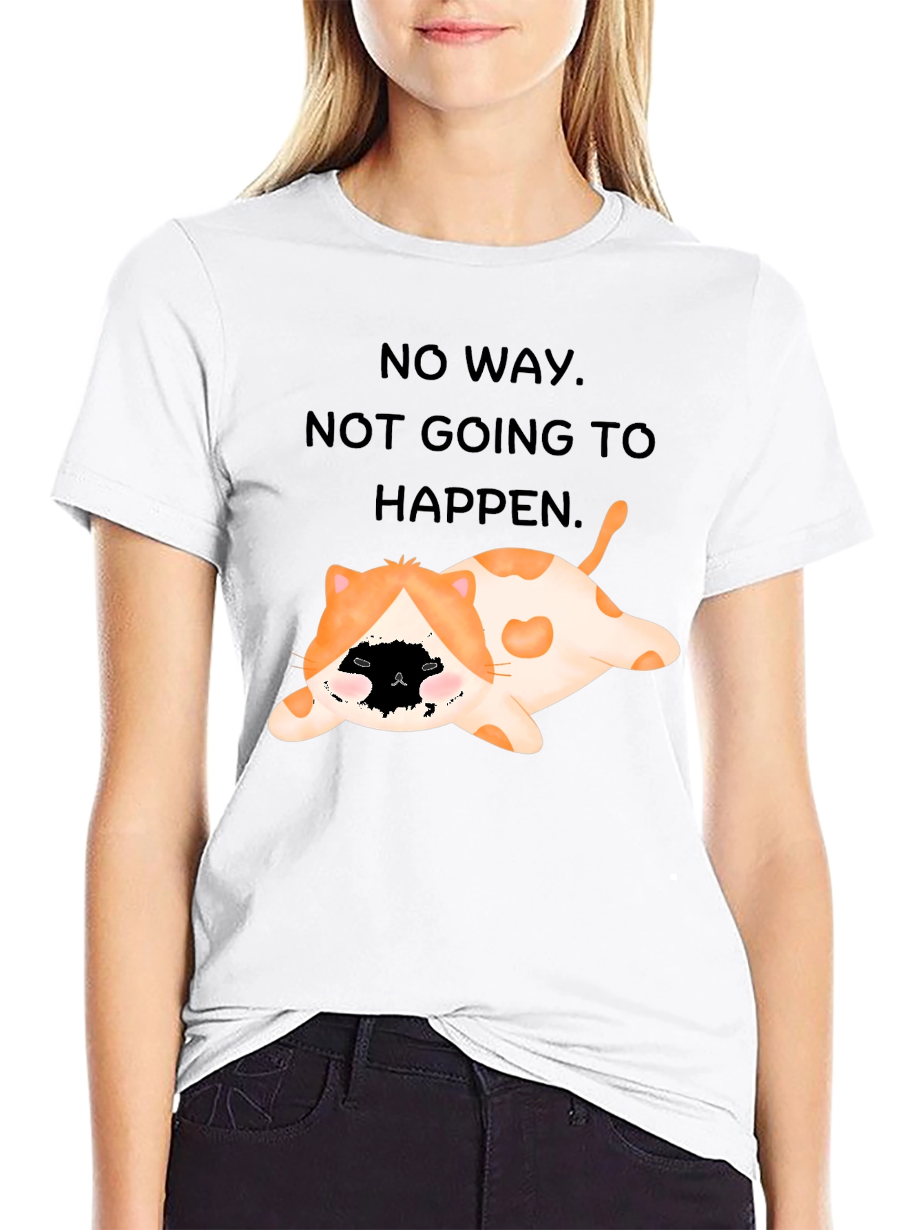 Funny Cat No Way T-Shirt