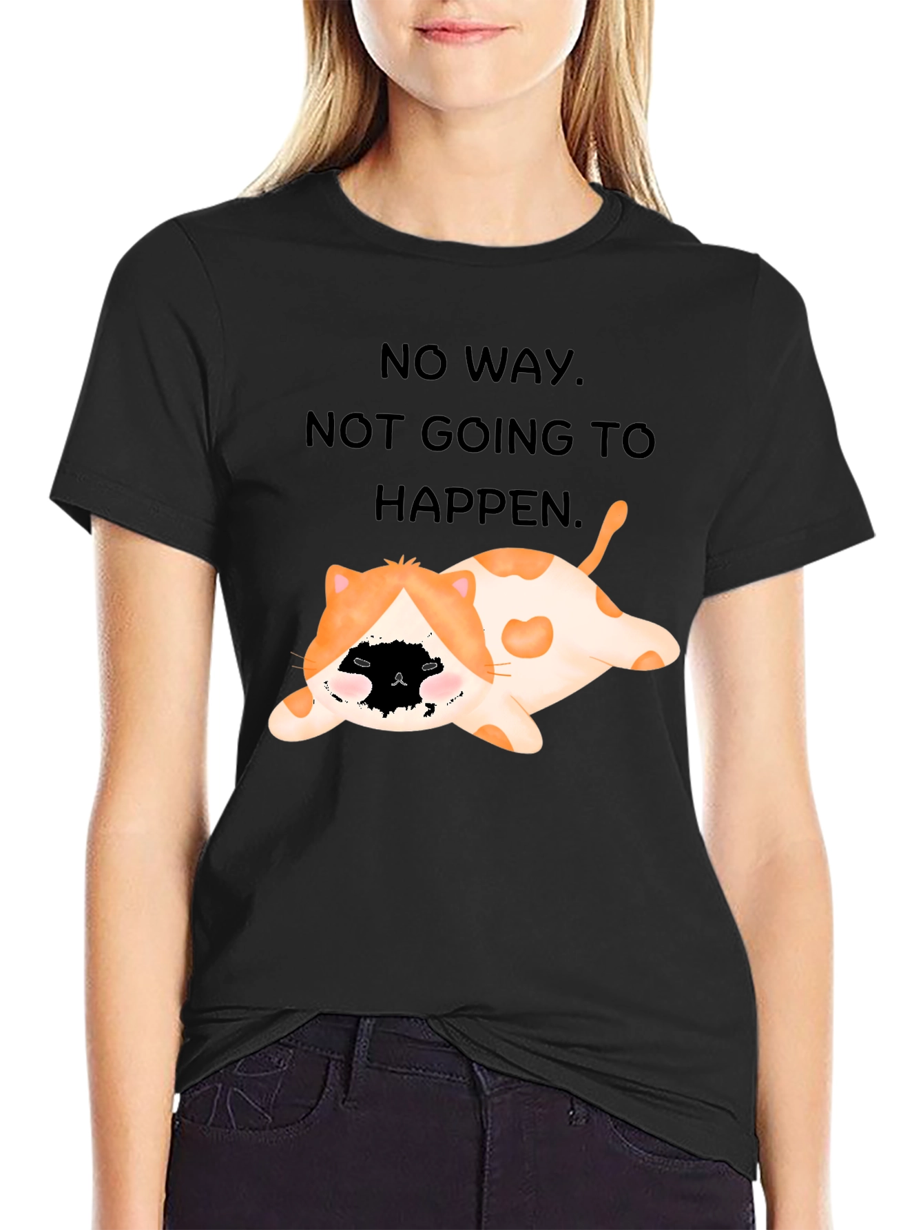 Funny Cat No Way T-Shirt