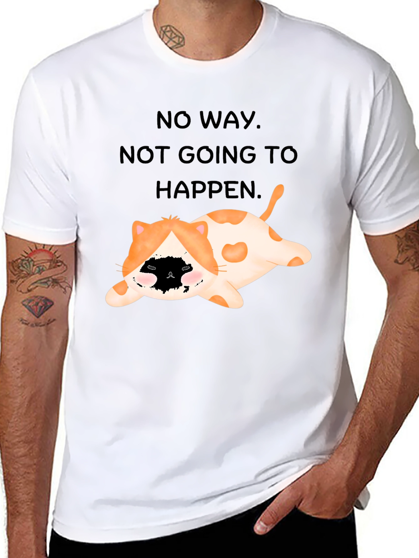 Funny Cat No Way T-Shirt