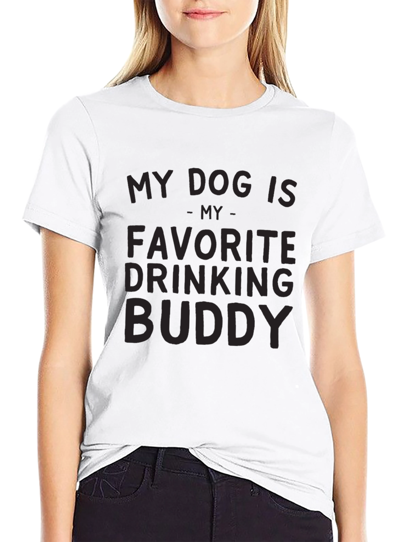 My Dog Is My Favorite Drinking Buddy T-Shirt