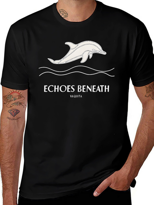 Echoes Beneath Dolphin Graphic Tee