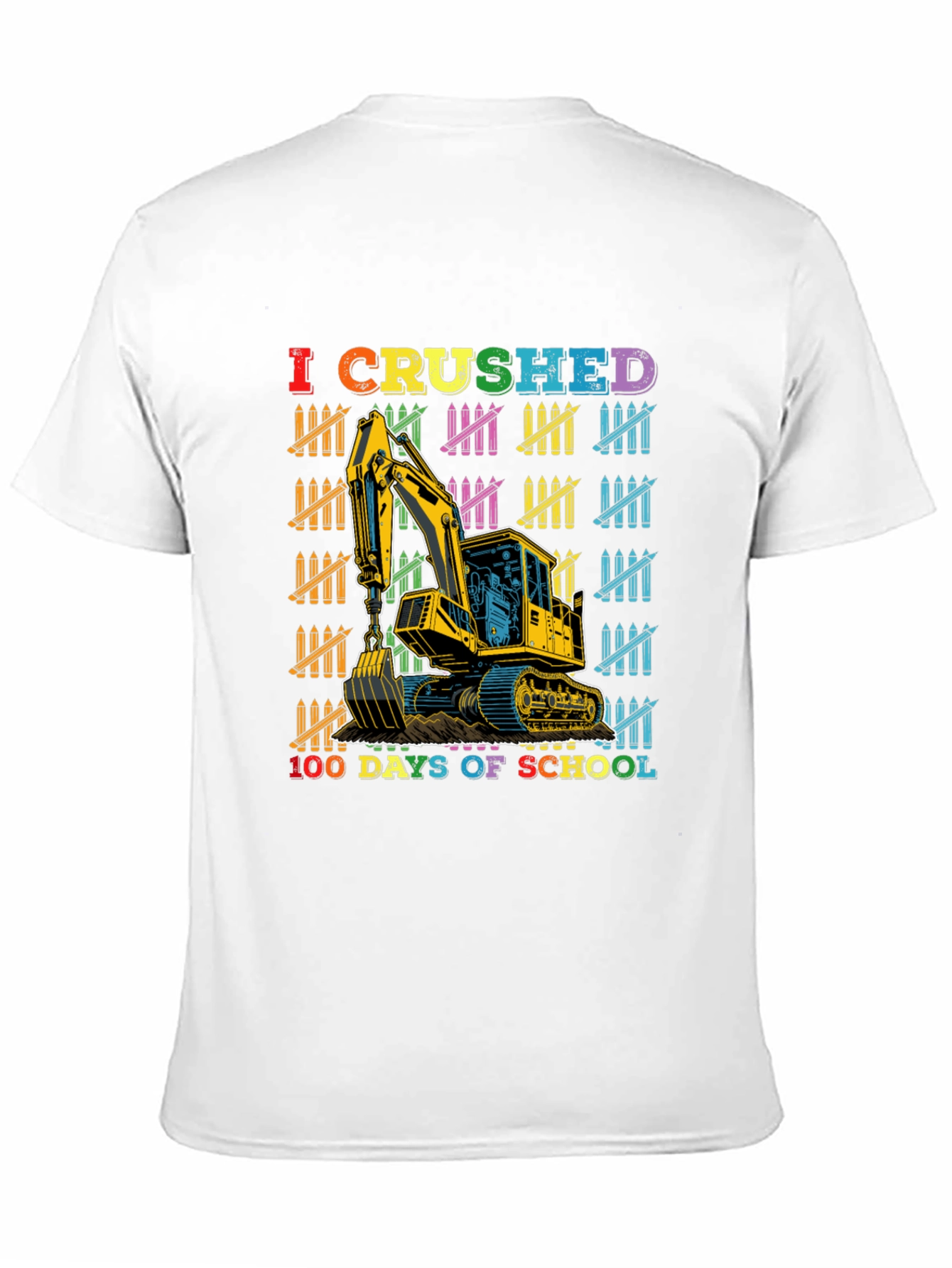 100 Days of School Excavator T-Shirt