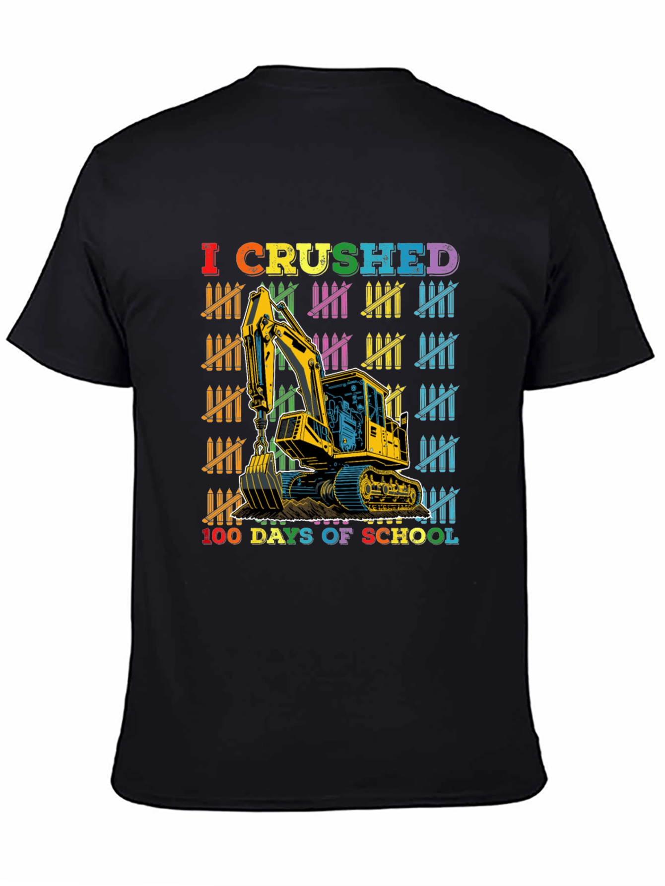 100 Days of School Excavator T-Shirt