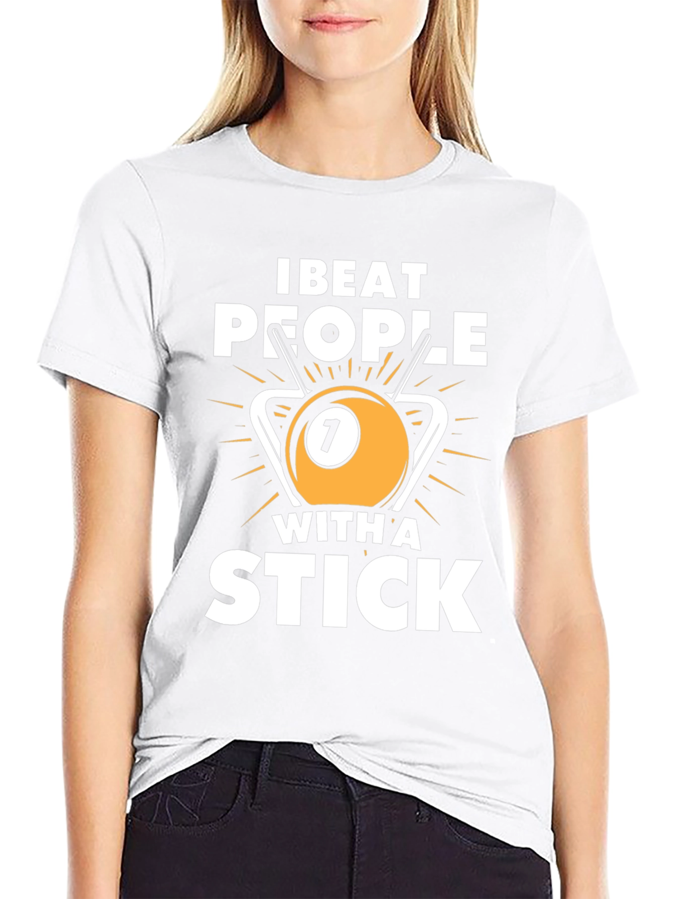 I Beat People With A Stick Graphic Tee