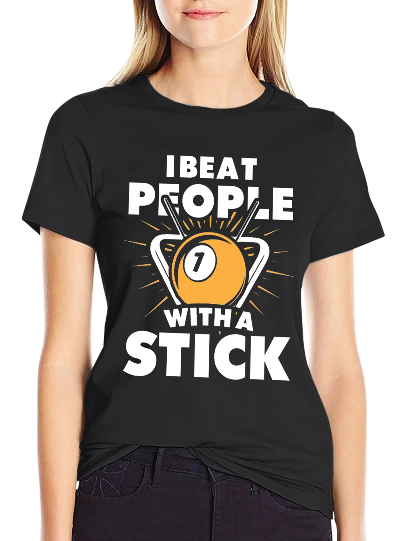 I Beat People With A Stick Graphic Tee