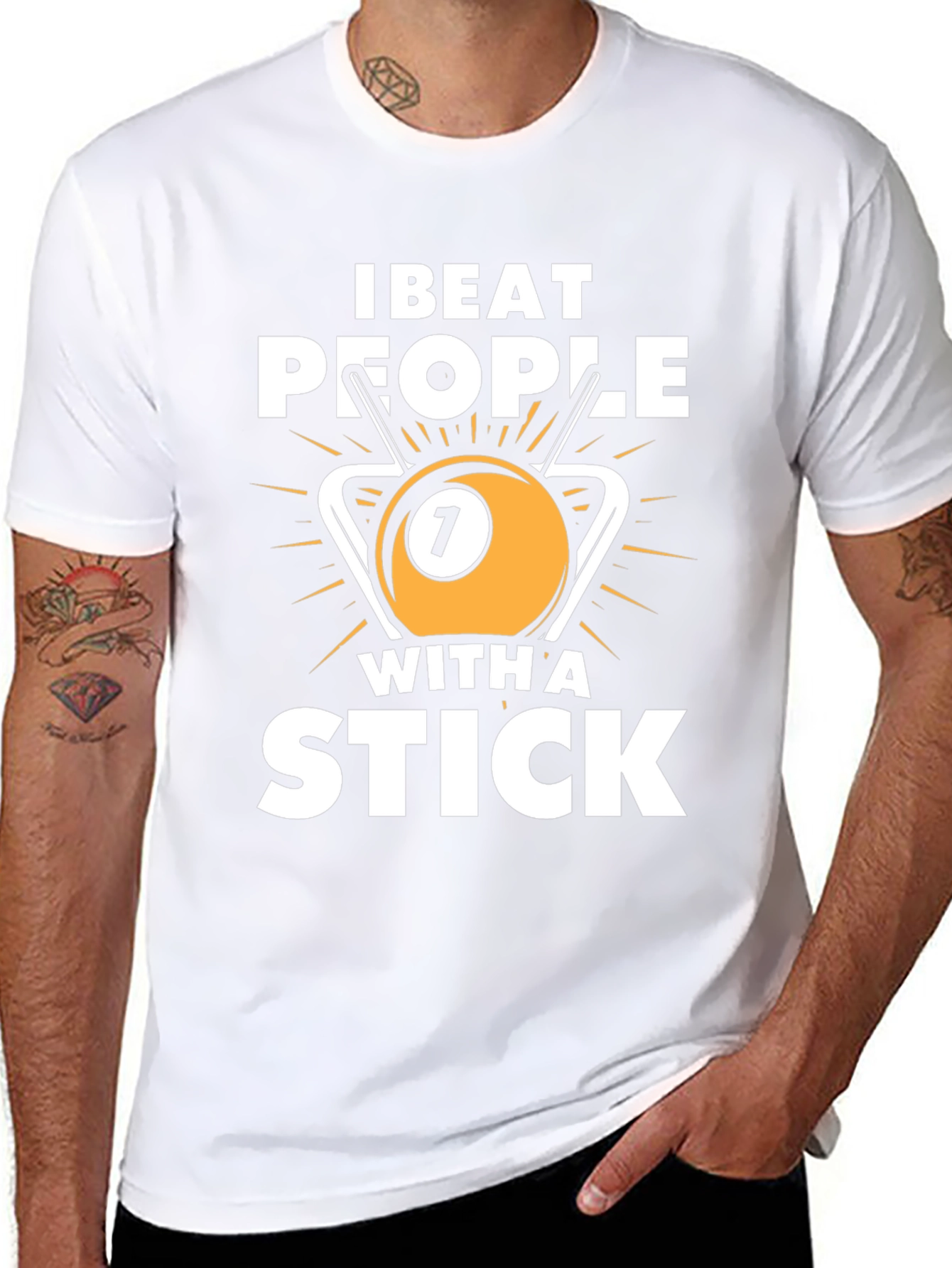 I Beat People With A Stick Graphic Tee