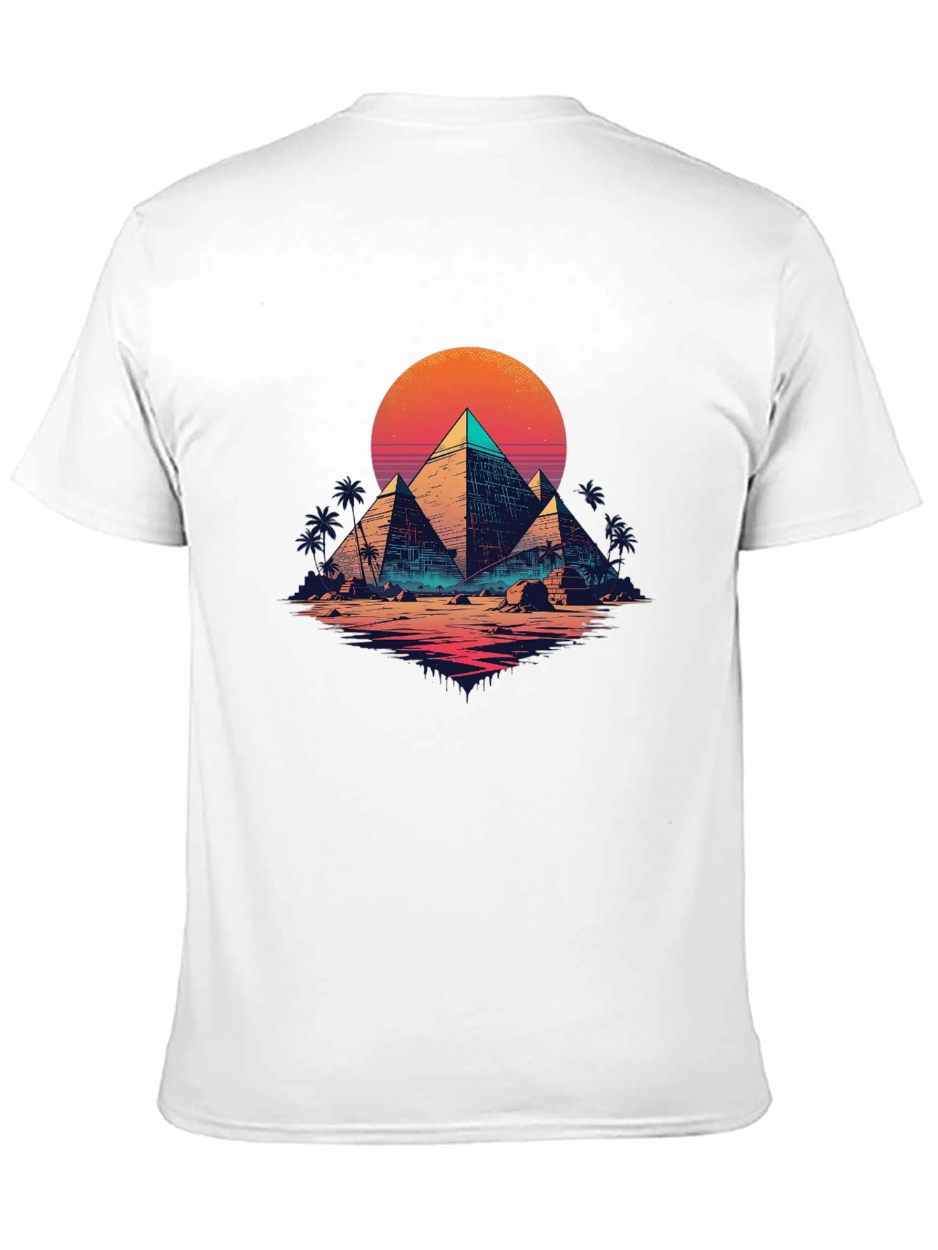 Retro Egypt Pyramids Graphic T-Shirt