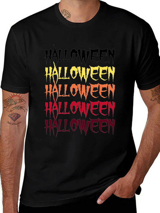 Halloween Fade Graphic Tee - Spooky Season Shirt