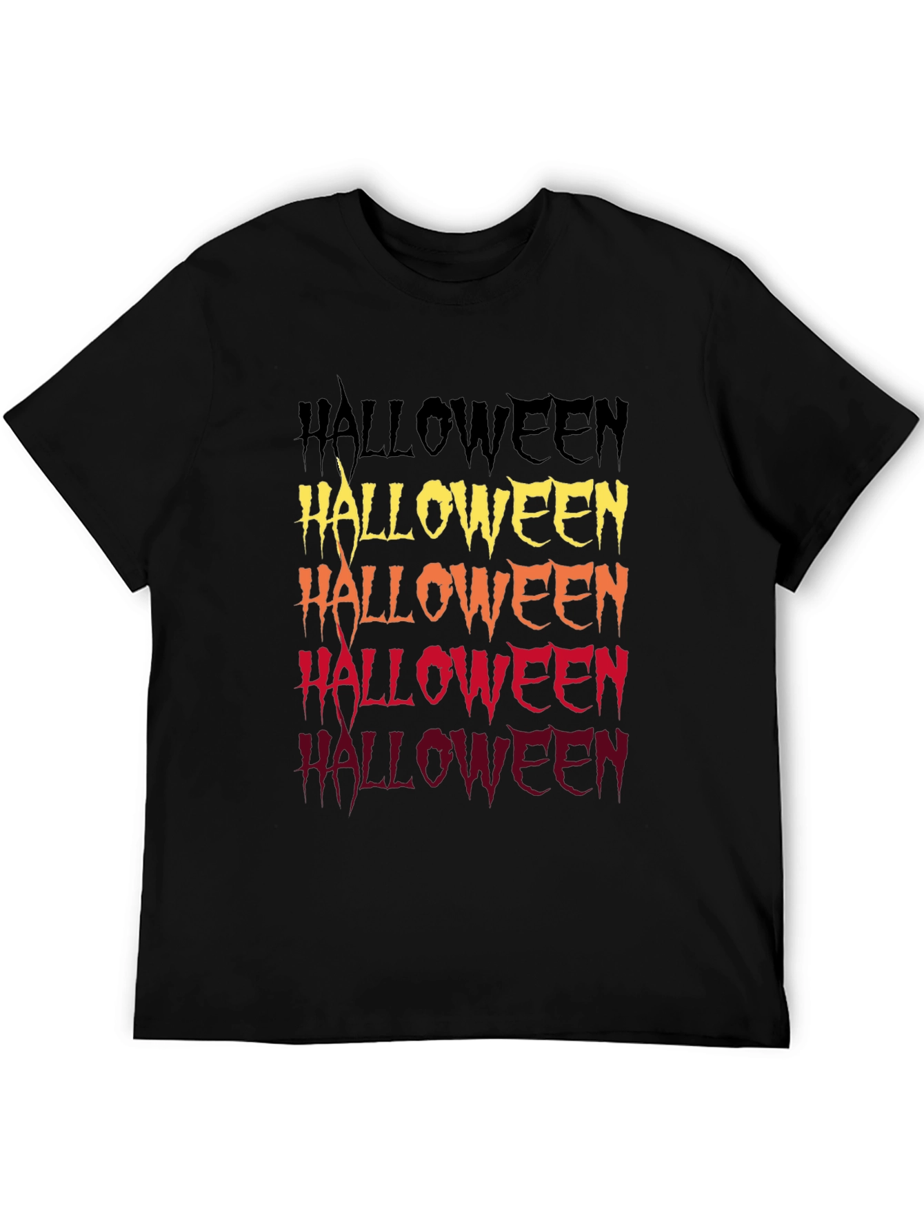 Halloween Fade Graphic Tee - Spooky Season Shirt