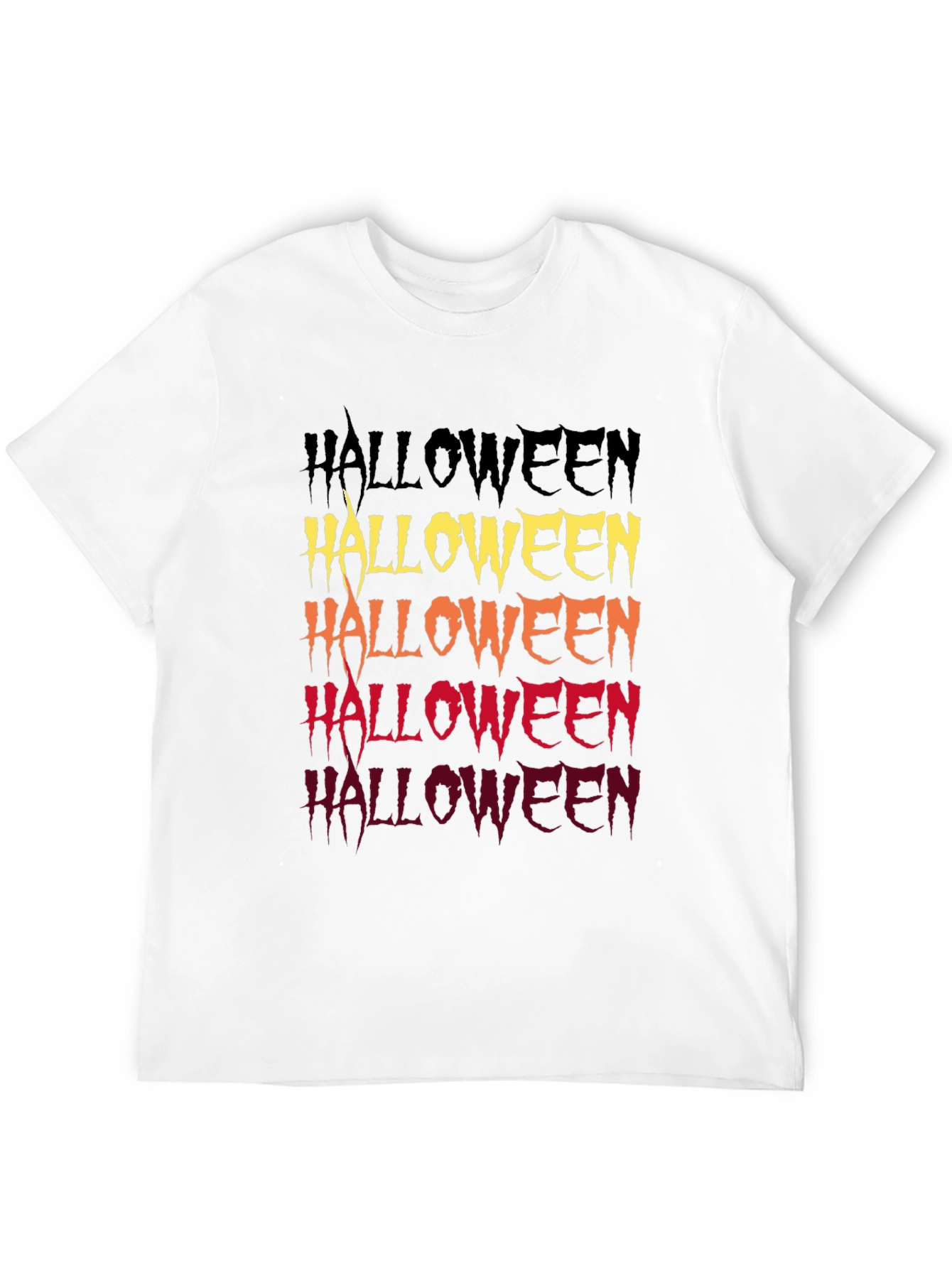 Halloween Fade Graphic Tee - Spooky Season Shirt