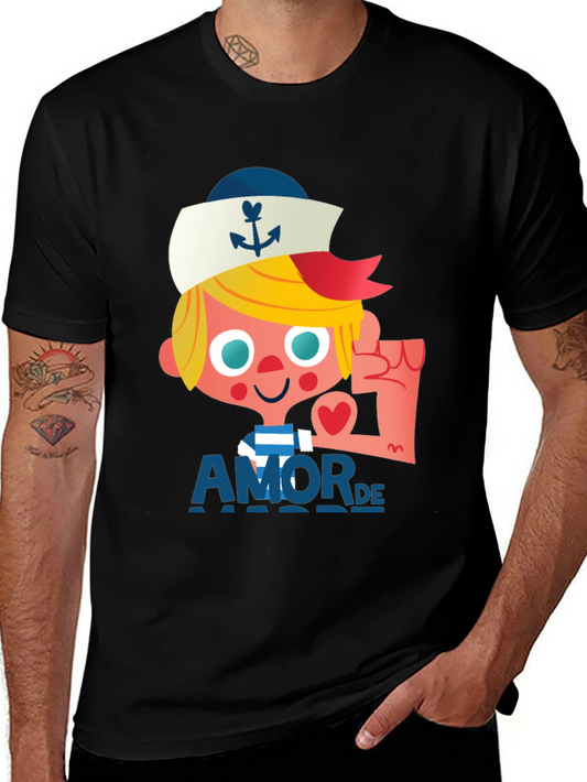 Amor De Sailor Graphic Tee - Unique Design