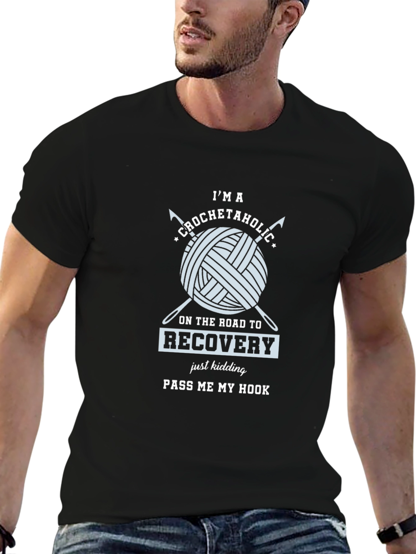Crochetaholic T-Shirt: Yarn Lovers Apparel