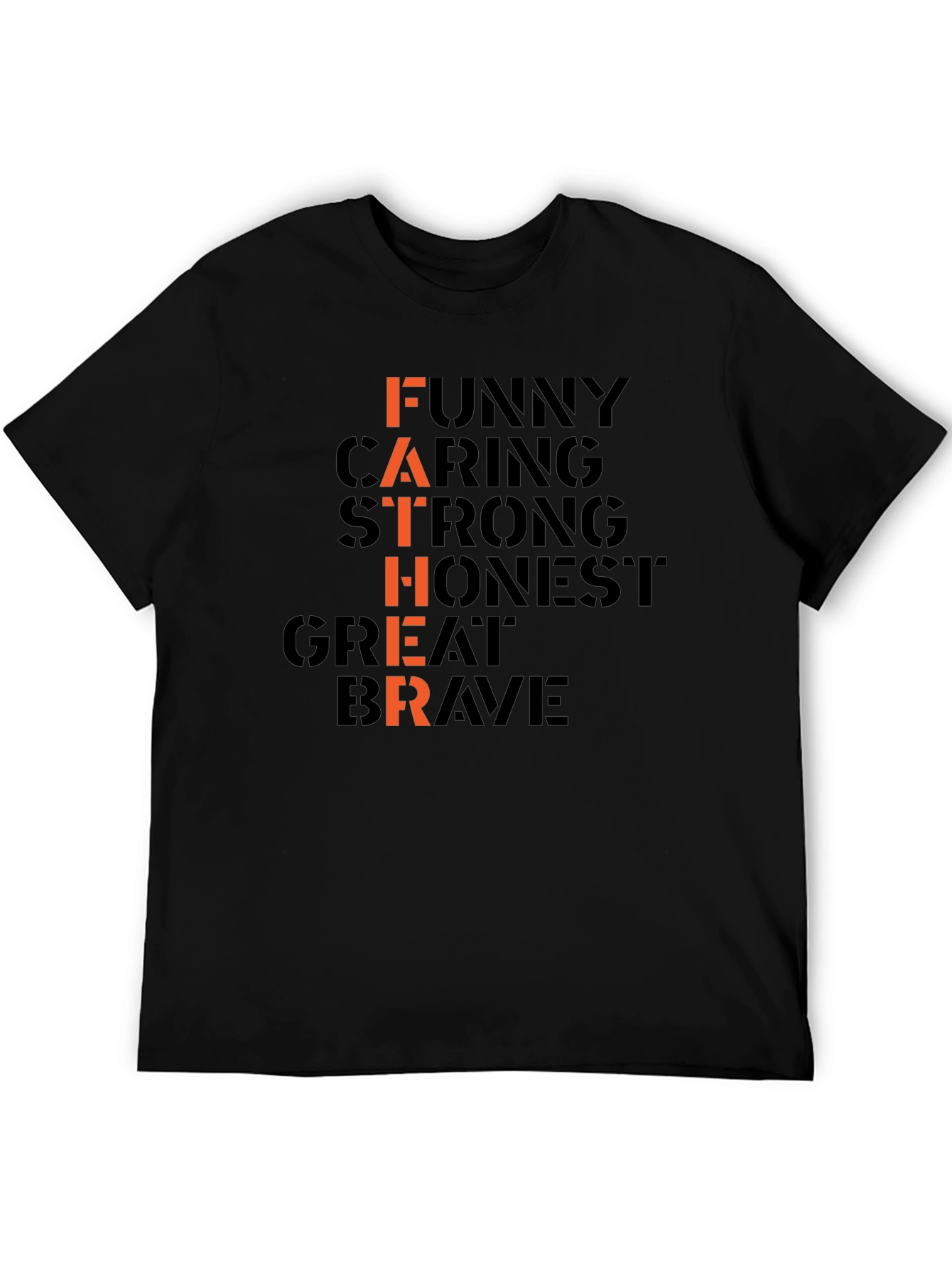 Father Funny Caring Strong Graphic T-Shirt