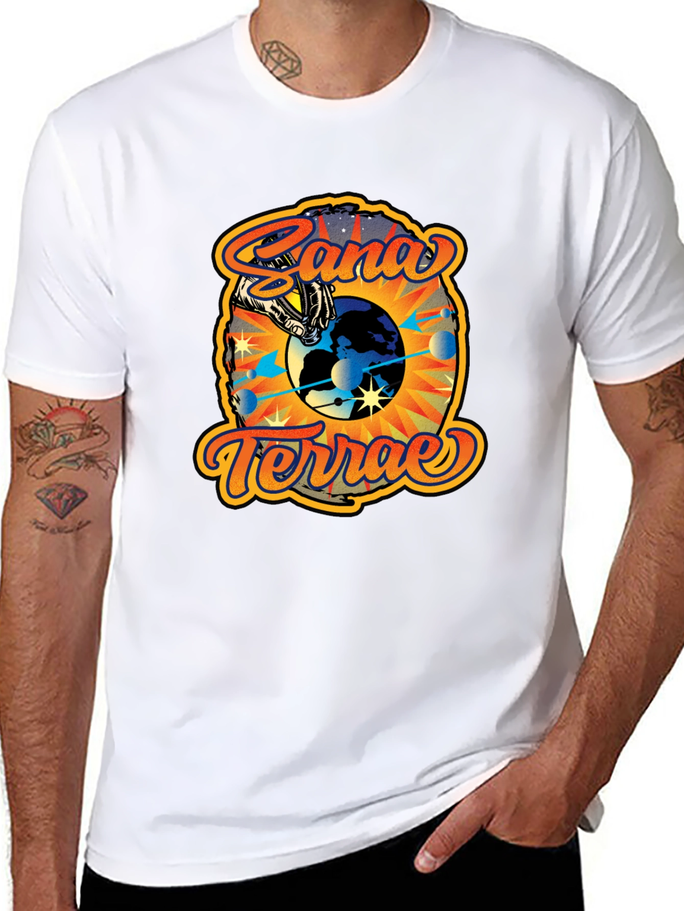 Cana Terrae Graphic T-Shirt - Black Earth Design