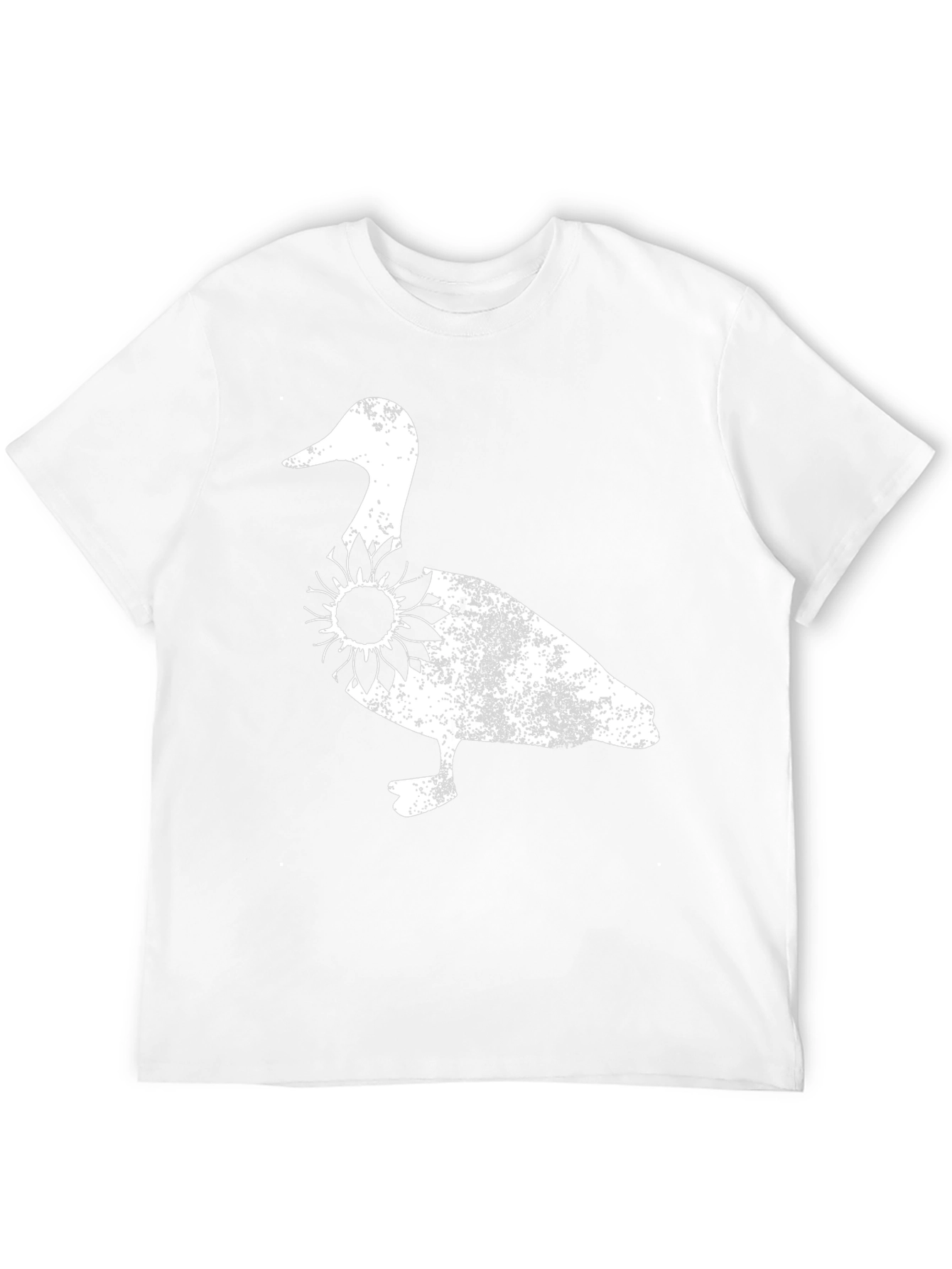 Duck Sunflower Graphic Tee - Black