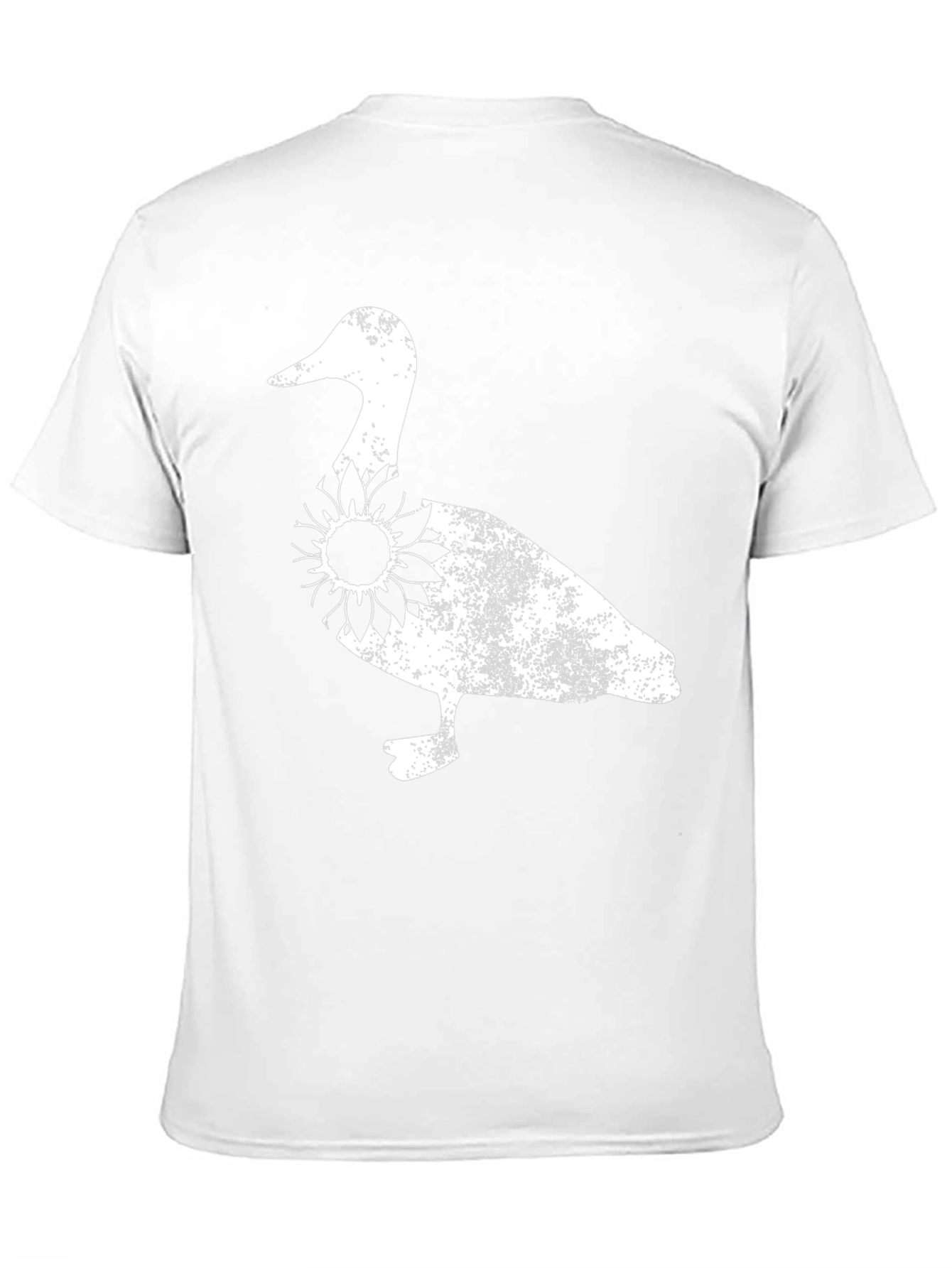 Duck Sunflower Graphic Tee - Black