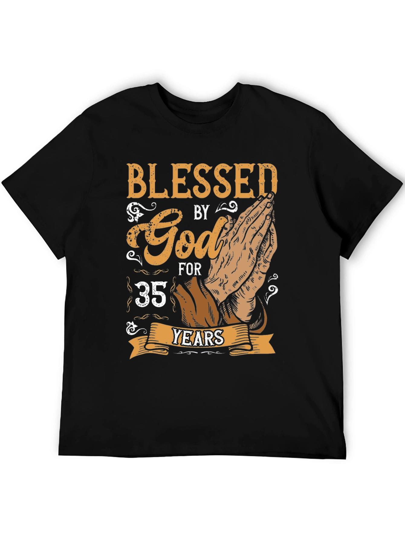 Blessed By God 35 Years T-Shirt