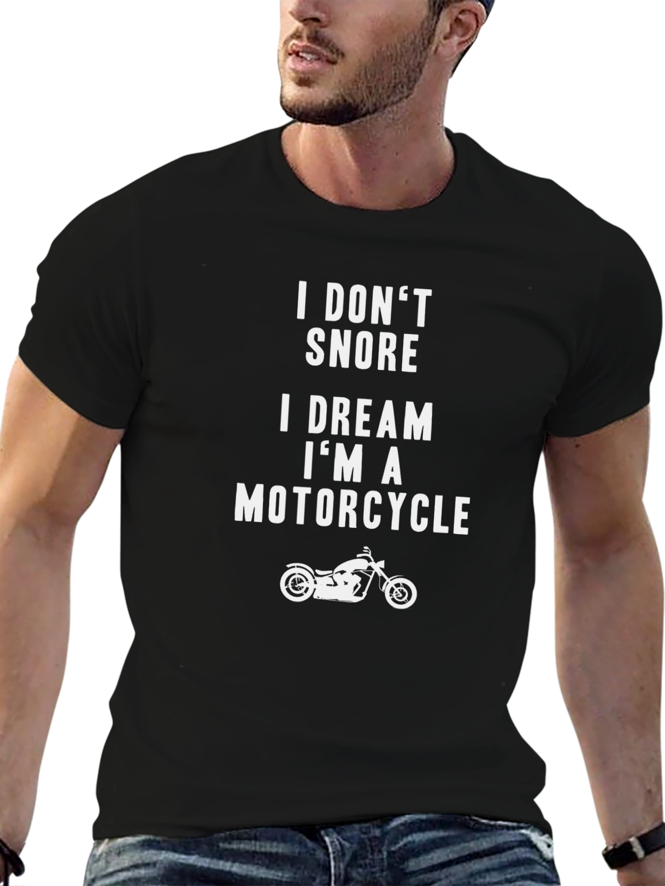 I Dream Im a Motorcycle Funny T-Shirt
