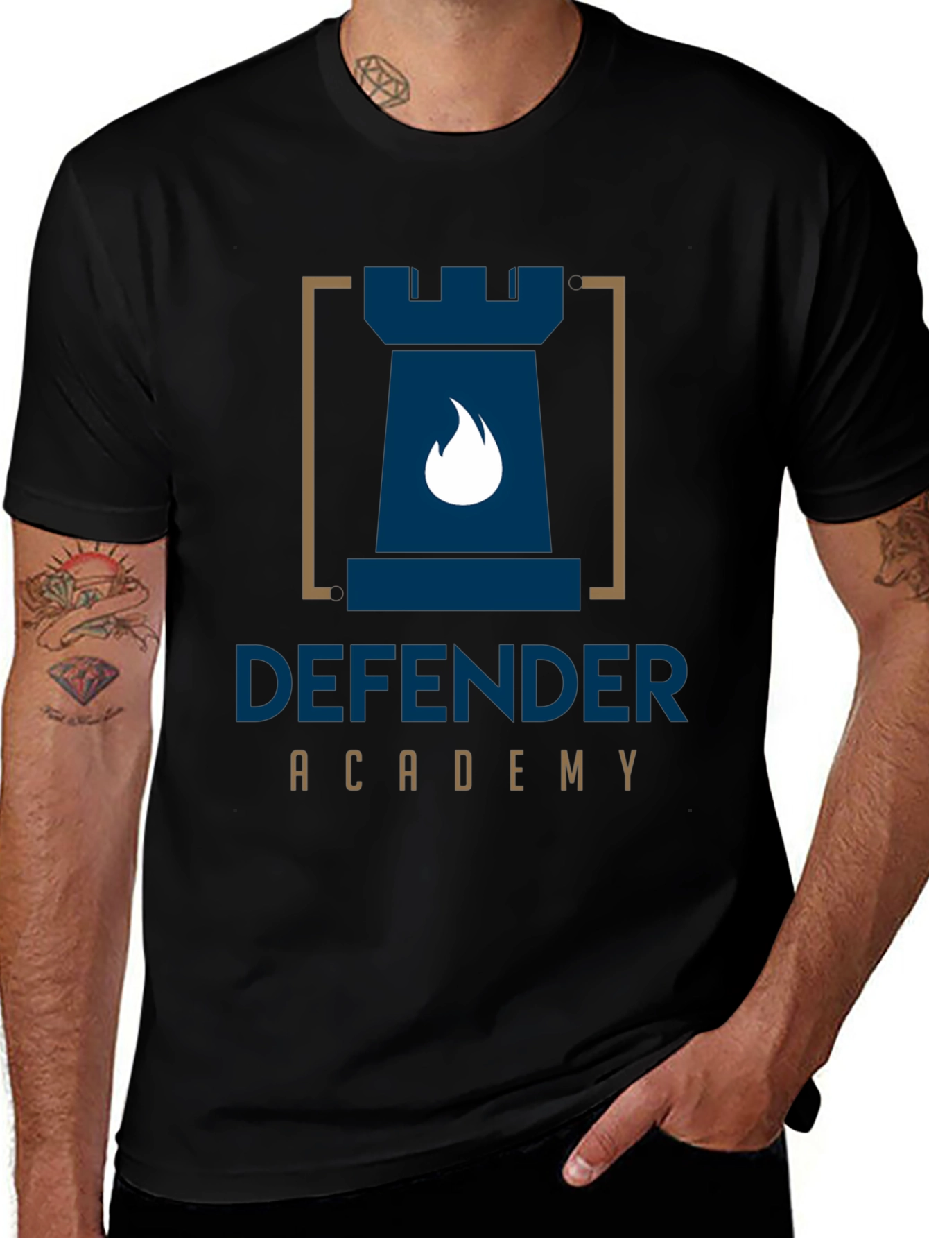 Defender Academy Black T-Shirt