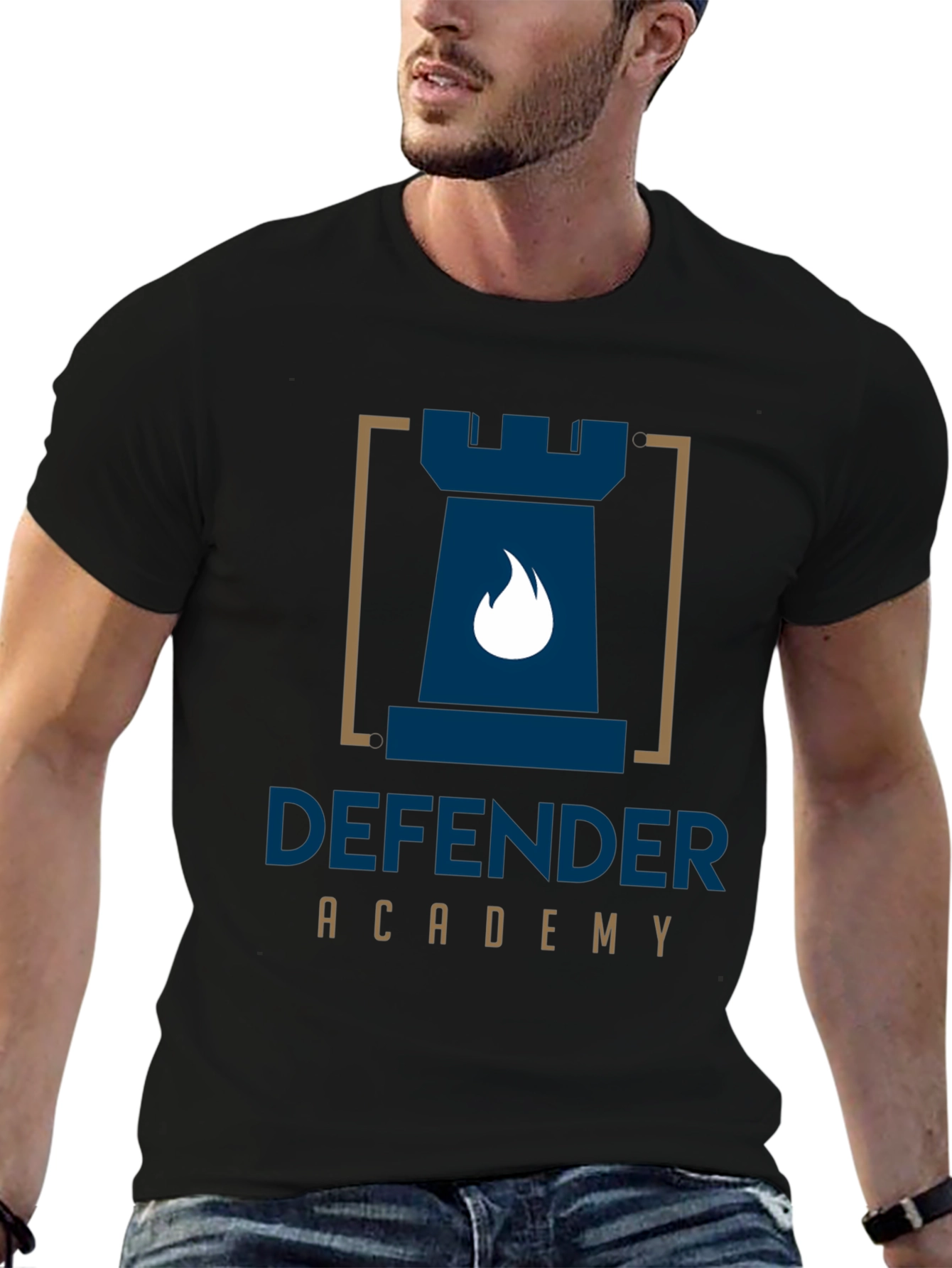Defender Academy Black T-Shirt