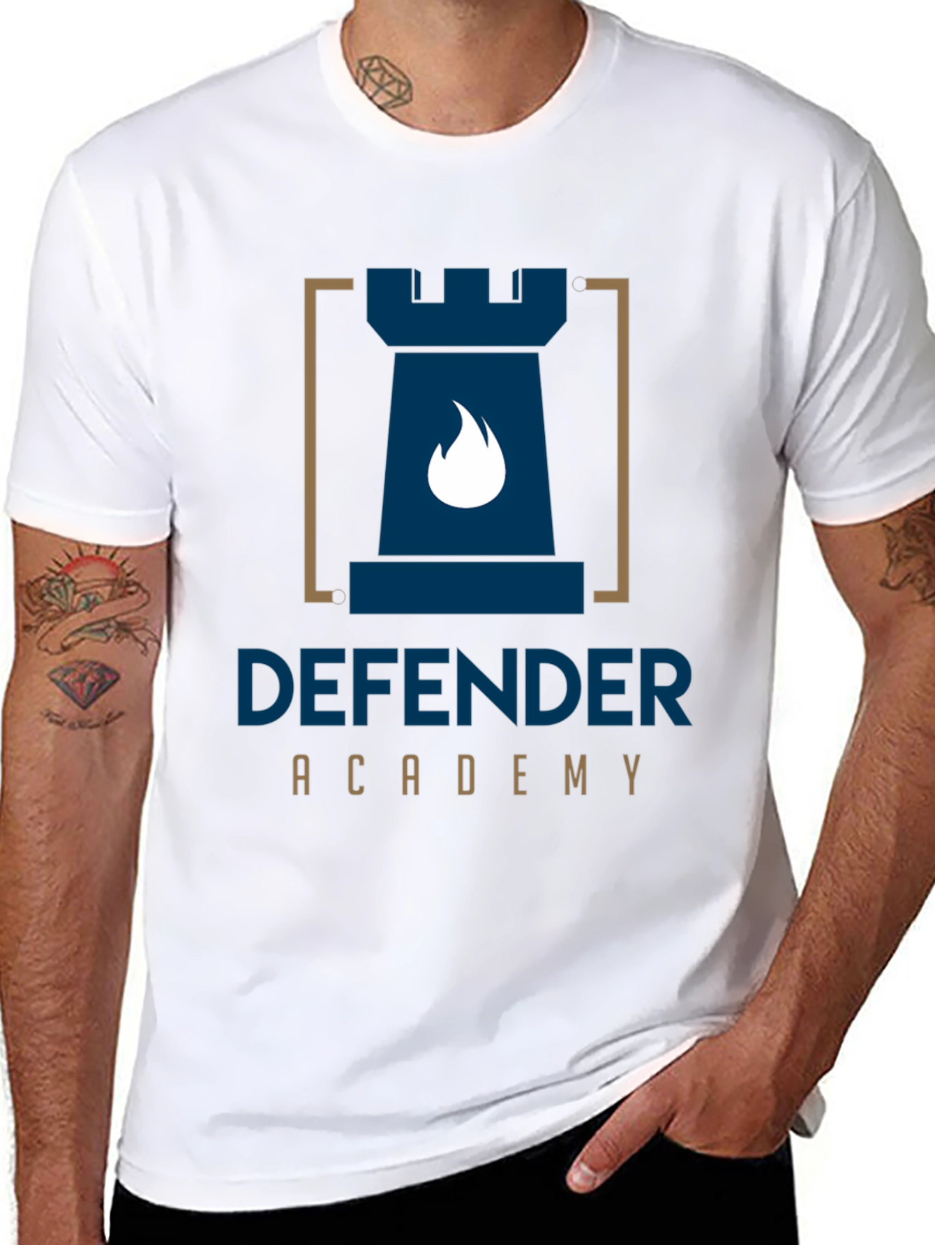 Defender Academy Black T-Shirt