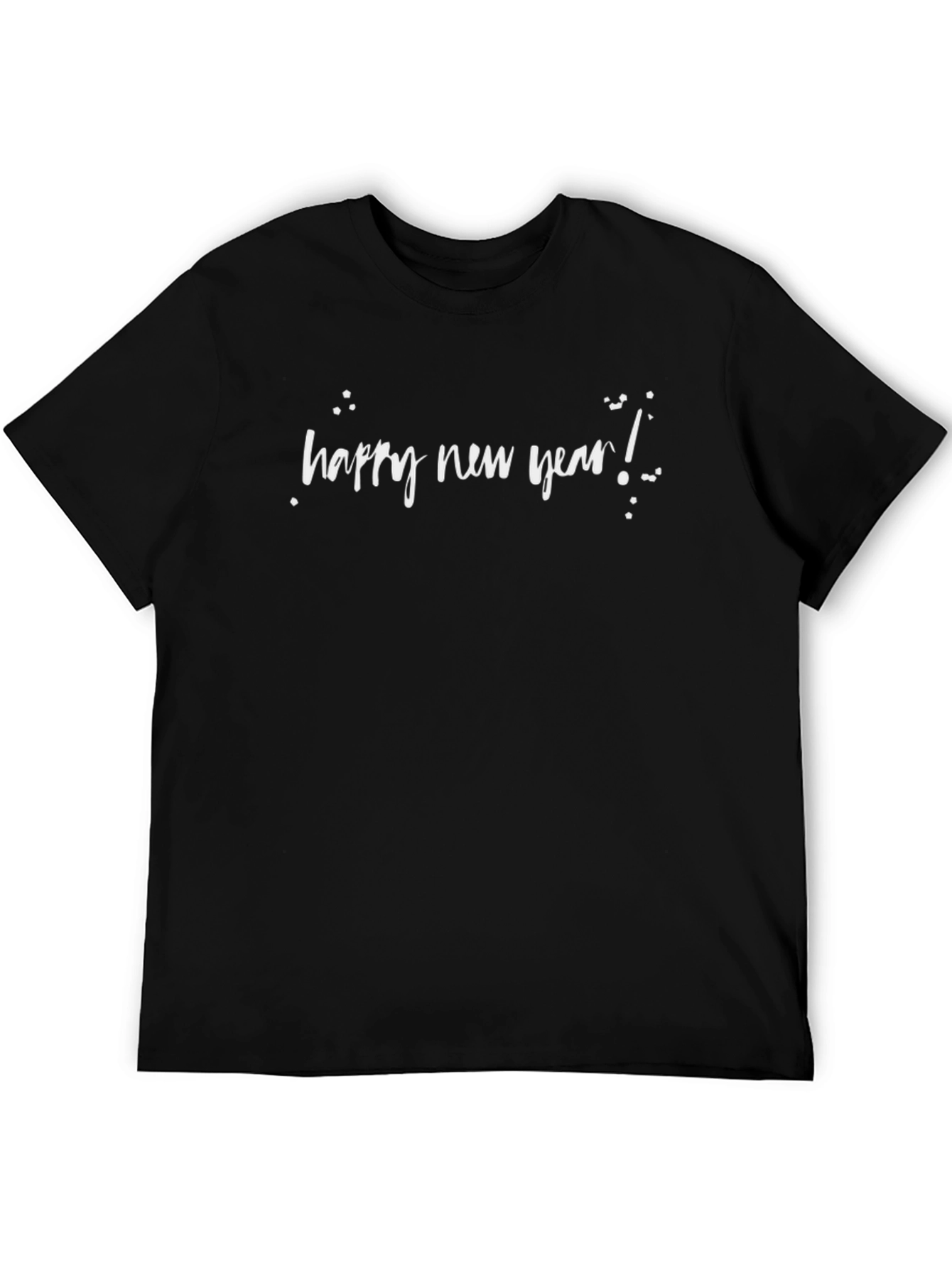 Happy New Year Black T-Shirt