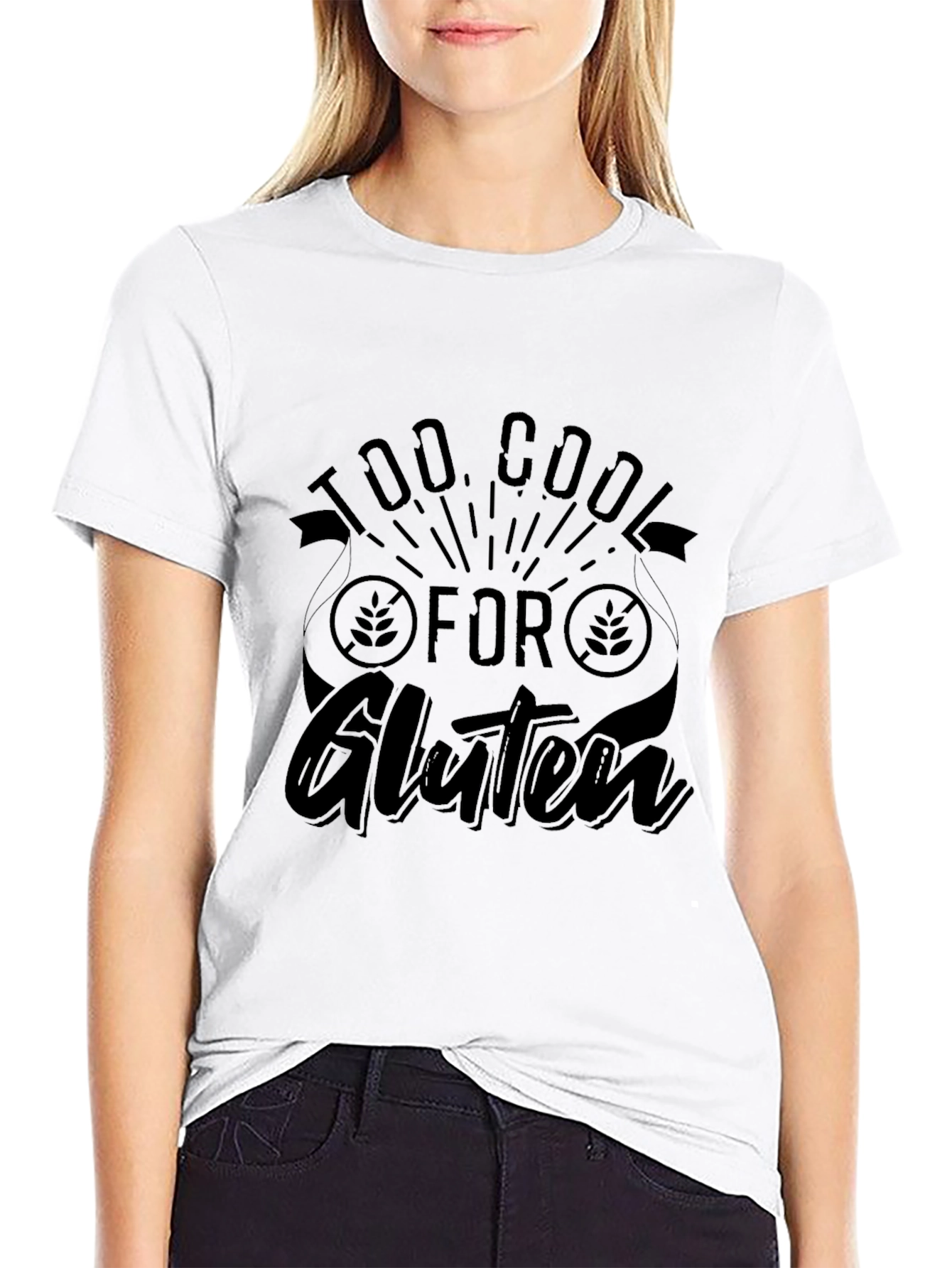 Too Cool for Gluten T-Shirt - Black