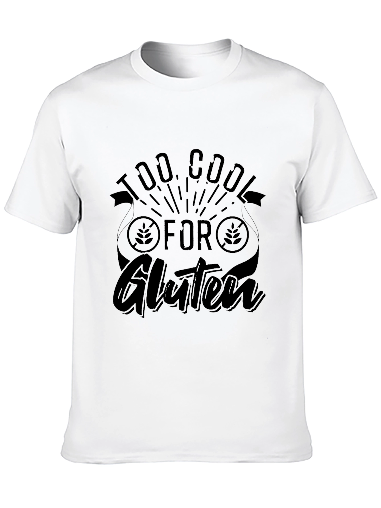 Too Cool for Gluten T-Shirt - Black
