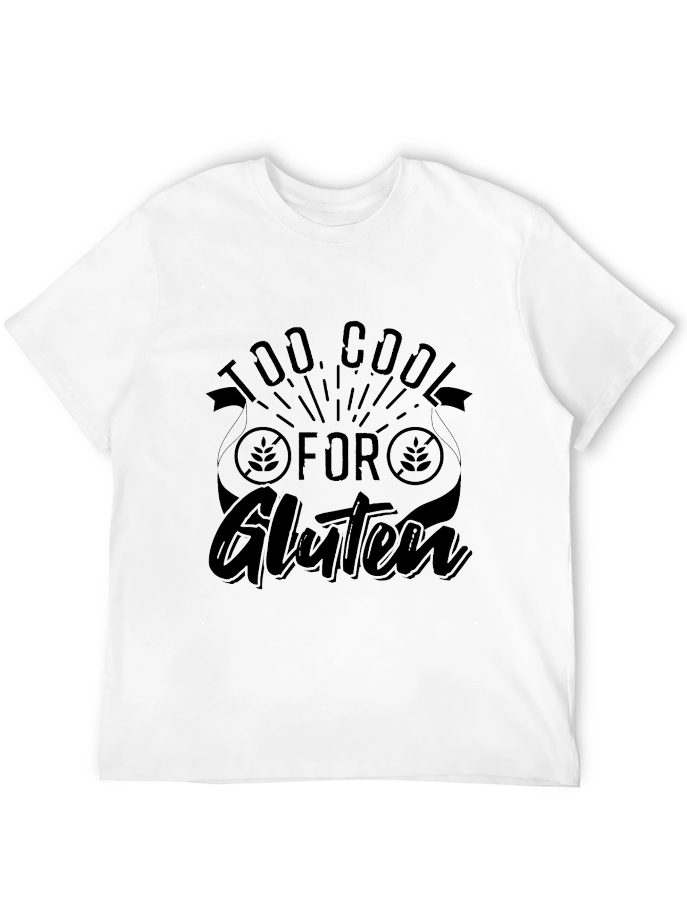 Too Cool for Gluten T-Shirt - Black