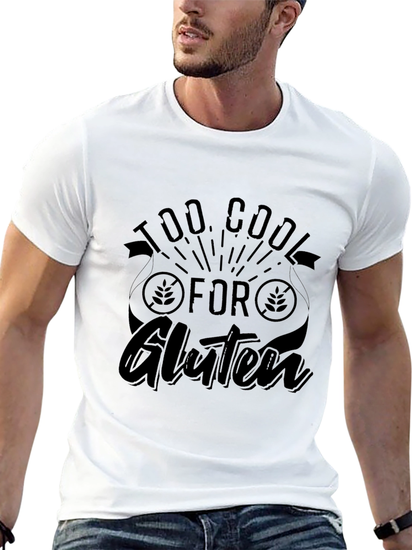 Too Cool for Gluten T-Shirt - Black