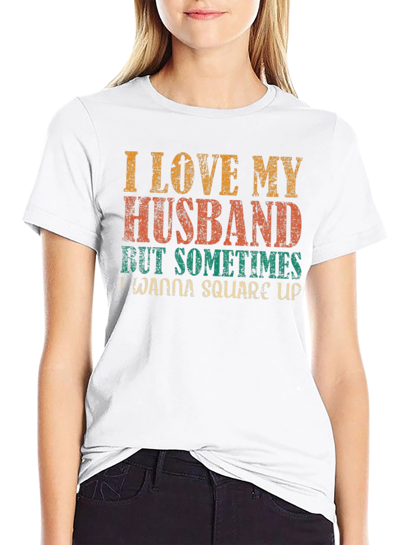I Love My Husband Novelty Graphic Tee