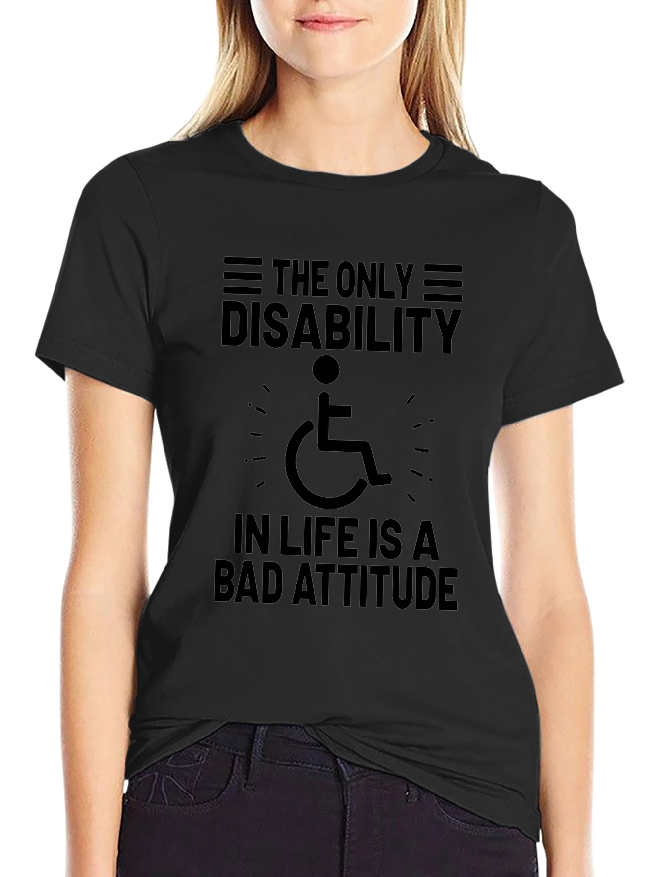 Attitude Disability Awareness T-Shirt