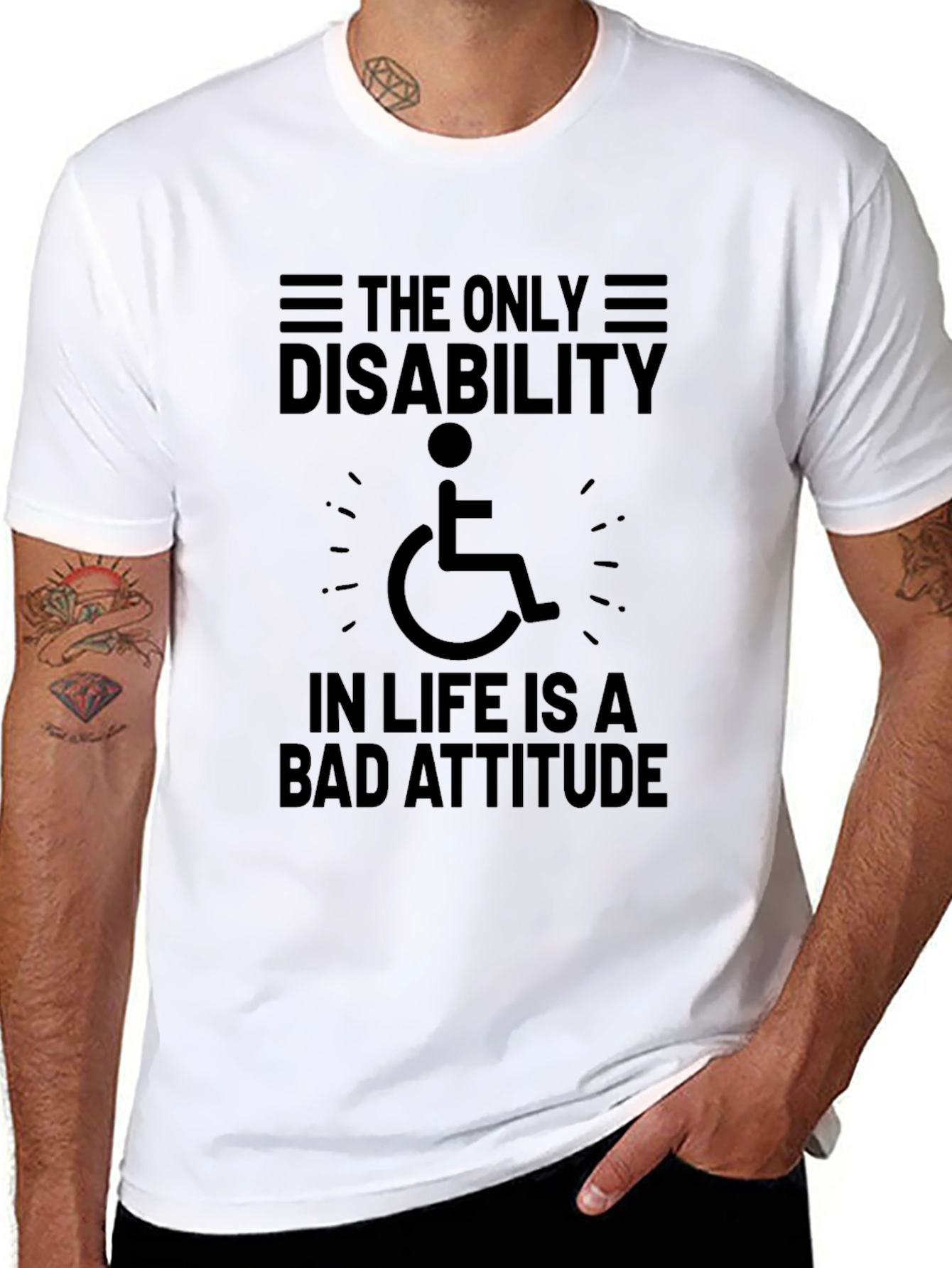 Attitude Disability Awareness T-Shirt